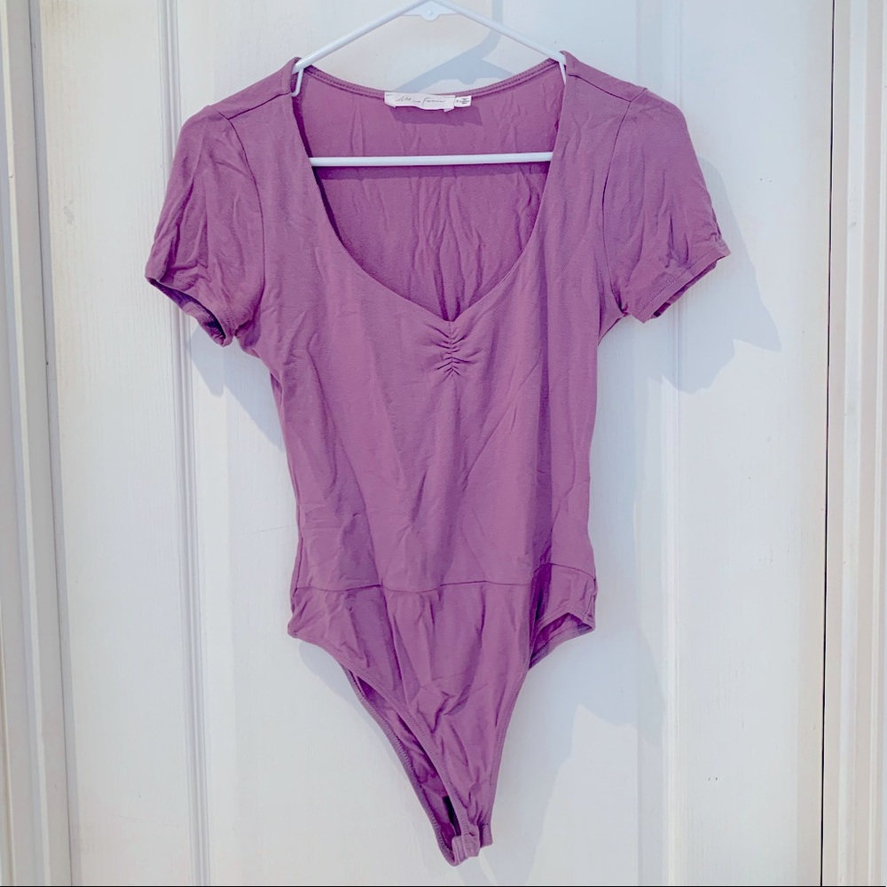 Purple sweetheart bodysuit